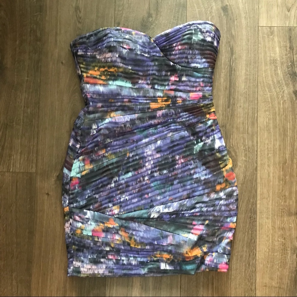 BCBG Watercolour Bandage Dress
